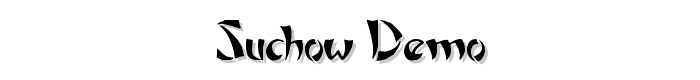 Suchow Demo font